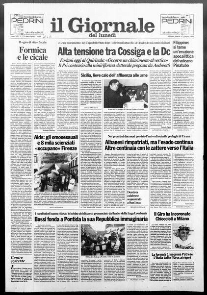 Il giornale del lunedi